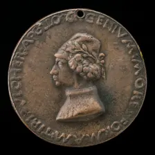 Parupus, an Unknown Poet [obverse], probably 1463/1477. Creator: Sperandio Savelli