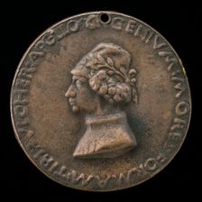 Parupus, an Unknown Poet [obverse], probably 1463/1477. Creator: Sperandio Savelli