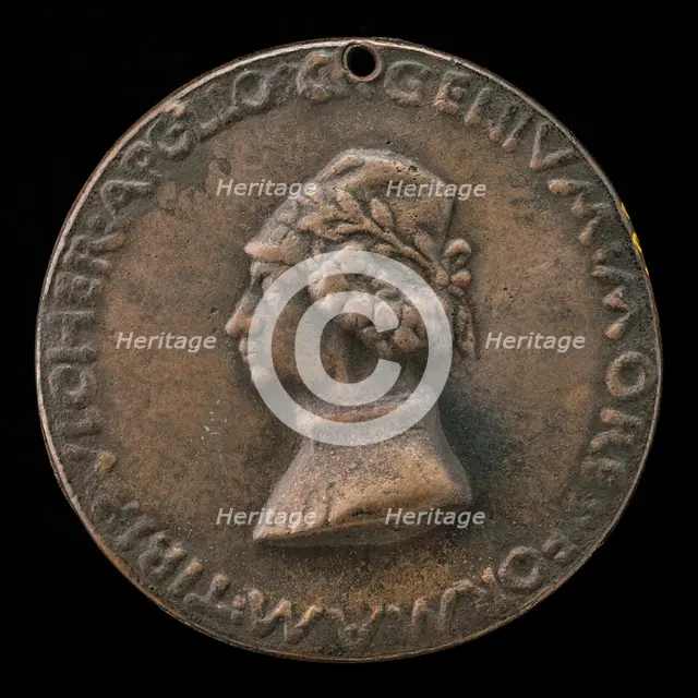 Parupus, an Unknown Poet [obverse], probably 1463/1477. Creator: Sperandio Savelli.