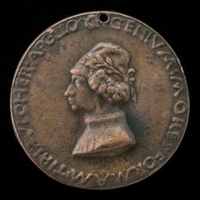 Parupus, an Unknown Poet [obverse], probably 1463/1477. Creator: Sperandio Savelli