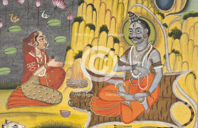 Parvati Worshipping Shiva (image 3 of 3), between 1750 and 1800. Creator: Unknown.