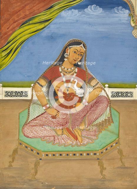 Parvati Nursing Ganesha, 19th century. Creator: Unknown.