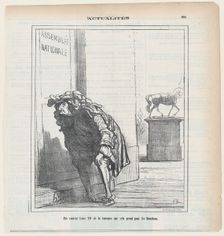 Pas content Louis XIV de la tournure que cela prend pour les Borbons, 1871. Creator: Honore Daumier