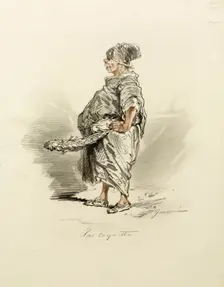Pas coquette, 19th century. Creator: Paul Gavarni