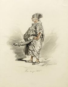 Pas coquette, 19th century. Creator: Paul Gavarni