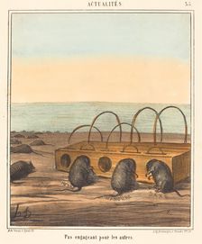 Pas engageant pour les autres (Unenticing for the Others), 1868. Creator: Honore Daumier