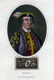 Pascal Paoli, 18th century Corsican general and patriot, (1820).Artist: Thomas Dale
