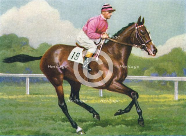 Pasch,  Jockey: G. Richards', 1939. Artist: Unknown.