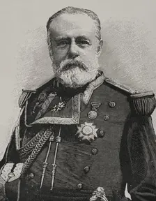 Pascual Cervera y Topete (1839-1909), Spanish admiral, 1898. Creator: Unknown