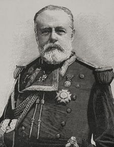 Pascual Cervera y Topete (1839-1909), Spanish admiral, 1898. Creator: Unknown