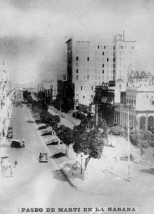 Paseo de Marti in Havana, 1920s