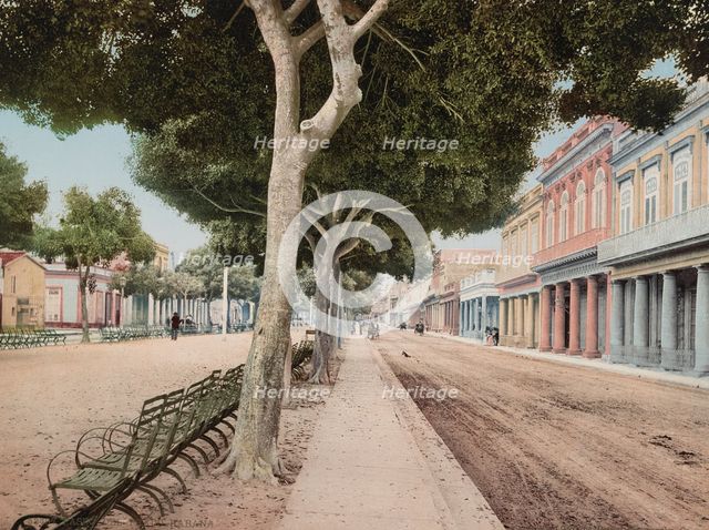 Paseo del Prado, Habana, c1900. Creator: William H. Jackson.