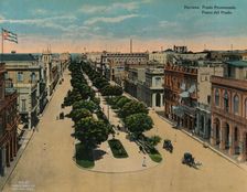 Paseo del Prado, Havana, Cuba, c1920