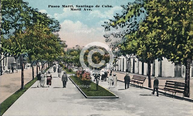 'Paseo Martí, Santiago de Cuba', c1910. Creator: Unknown.