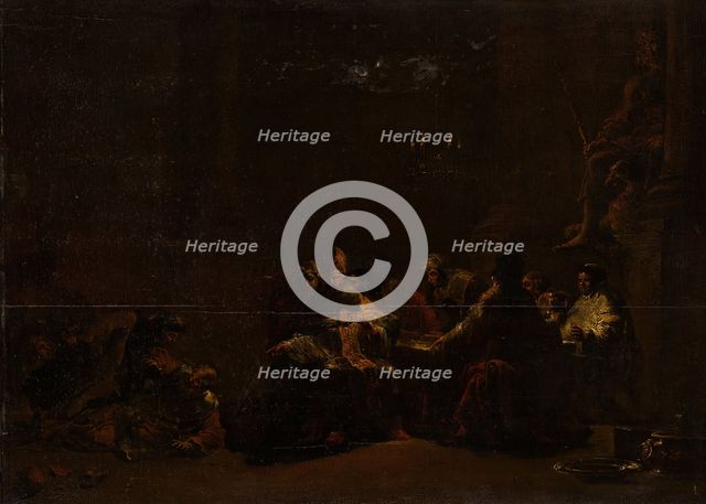 Pashur Smiting Jeremiah in the Temple, c.1648. Creator: Leonard Bramer.