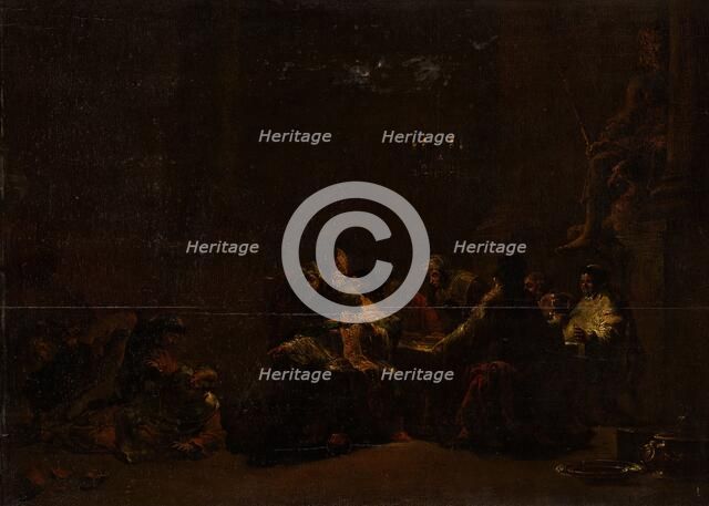 Pashur Smiting Jeremiah in the Temple, c.1648. Creator: Leonard Bramer.