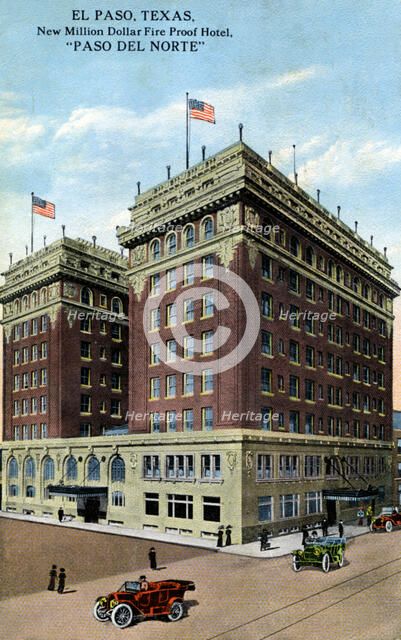 Paso del Norte Hotel, El Paso, Texas, USA, c1916. Artist: Unknown