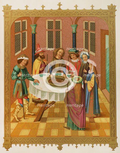 Passover, 15th century missal, (1878). Creator: Unknown.