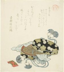 Passage 191 (Hyaku kyujuichi dan), from the series "Essays in Idleness for the..., early 19th cent. Creator: Kubo Shunman