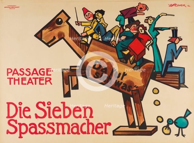 Passage-Theater. Die Sieben Spassmacher (Passage Theatre. The Seven Jesters), 1912. Creator: Steiner, Jo (1877-1935).