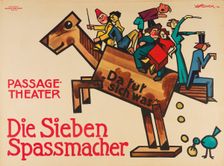 Passage-Theater. Die Sieben Spassmacher (Passage Theatre. The Seven Jesters), 1912. Creator: Steiner, Jo (1877-1935)