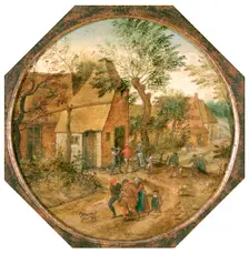 Passage through the Village c1584-1637. Artist: Pieter Brueghel the Younger