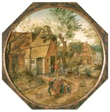 Passage through the Village c1584-1637. Artist: Pieter Brueghel the Younger