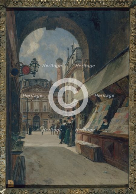 Passage Verite and Place de Valois, 1897. Creator: Paul Schaan.