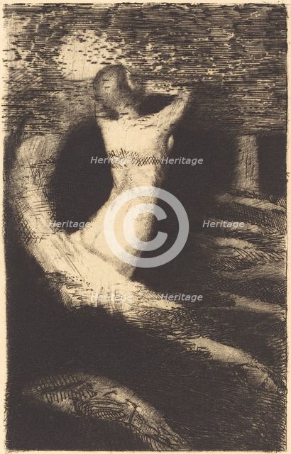 Passage d'une Ame (Passage of a Spirit), 1891. Creator: Odilon Redon.
