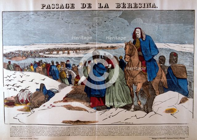 'Passage of the Berezina', 28th November 1812, 19th century. Artist: Unknown