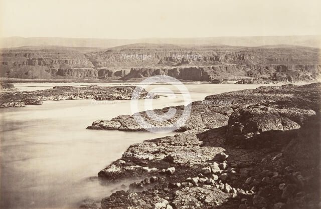 Passage of the Dalles, Oregon, 1867, printed ca. 1876. Creator: Carleton Emmons Watkins.