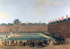 Passage of the King and the Regent, the Place Royale c1655. Creator: Anon