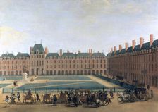 Passage of the King and the Regent, the Place Royale c1655. Creator: Anon