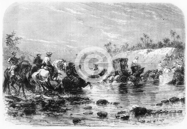 'Passage of an Indian River', c1891. Creator: James Grant.