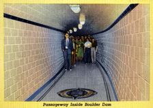 Passageway inside the Boulder Dam, Arizona/Nevada, USA, 1941