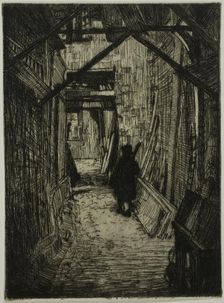 Passageway, Rouen, 1899. Creator: Donald Shaw MacLaughlan