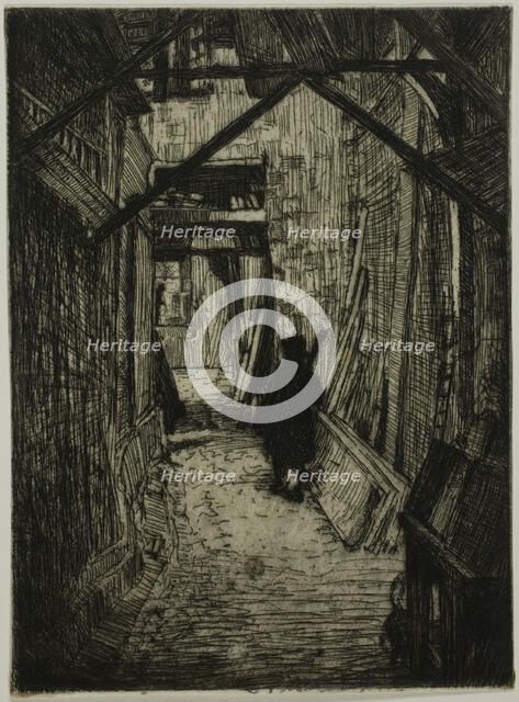 Passageway, Rouen, 1899. Creator: Donald Shaw MacLaughlan.
