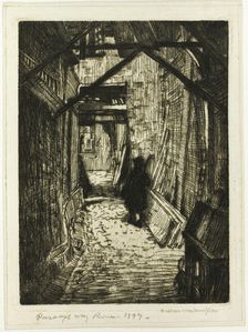 Passageway, Rouen, 1899. Creator: Donald Shaw MacLaughlan