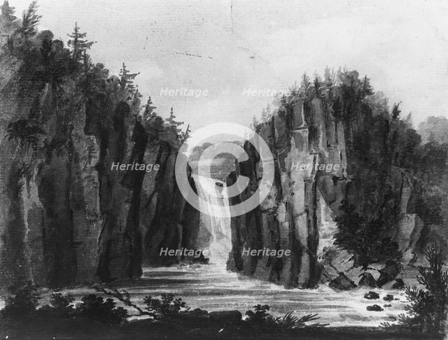 Passaic Falls, New Jersey (?), 1811-ca. 1813. Creator: Pavel Petrovic Svin'in.