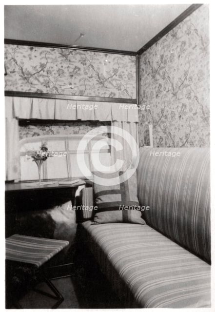 Passenger cabin during the day, Zeppelin LZ 127 'Graf Zeppelin', 1933. Artist: Unknown