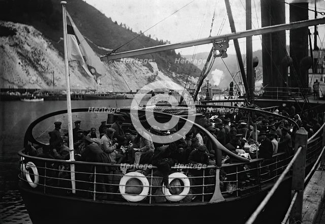 Passenger ship on the Lena, 1890. Creator: Unknown.
