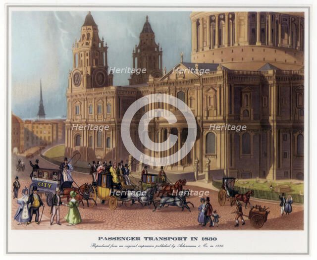 'Passenger Transport in 1830', (1836). Artist: Unknown