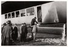 Passengers boarding Zeppelin LZ 11 Viktoria Luise c1912-1914 (1933)