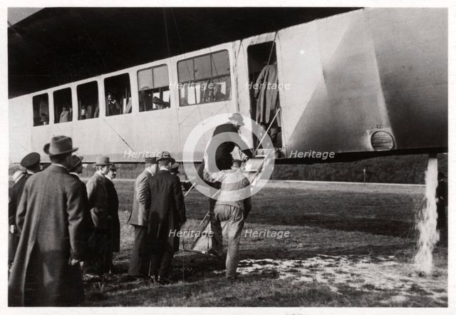 Passengers boarding Zeppelin LZ 11 'Viktoria Luise', c1912-1914 (1933). Artist: Unknown