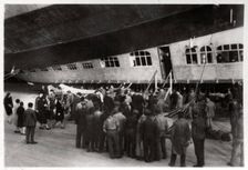 Passengers boarding Zeppelin LZ 127 Graf Zeppelin 1933