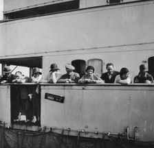 Passengers on a Cunard Line cruise to the West Indies, January-March 1931