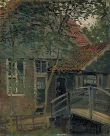 Passerelle à Zaandam (Footbridge at Zaandam), 1871. Creator: Monet, Claude (1840-1926)
