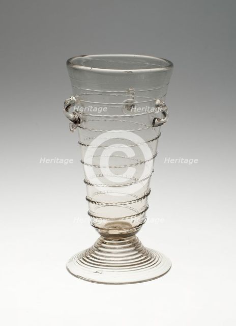 Passglass with Loops and Glass Rings, Germany, 1600/1700. Creator: Unknown.