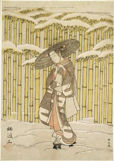 Passing the Bamboo Grove, 1766. Creator: Suzuki Harunobu