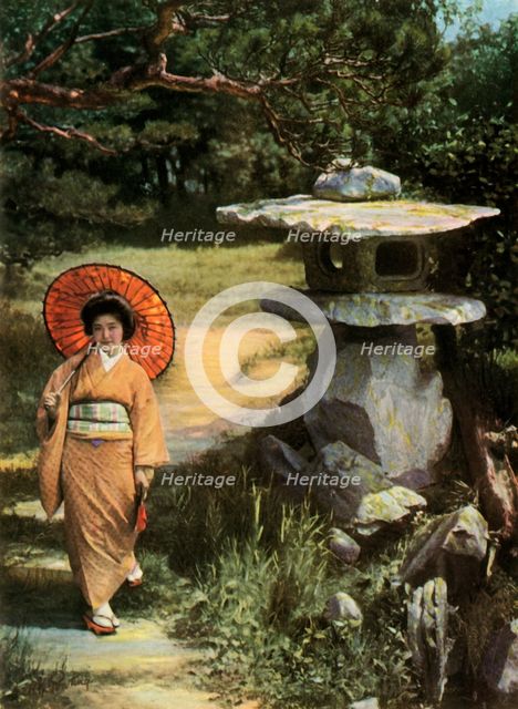 'Passing the Lantern', 1910. Creator: Herbert Ponting.